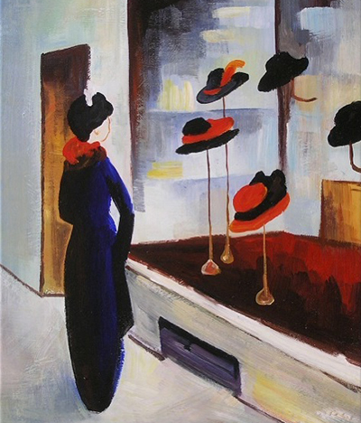 Hutladen III August Macke